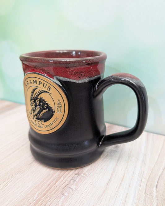 Krampus Mug | Handmade Deneen Pottery Christmas Mug - CreepyMugs.com
