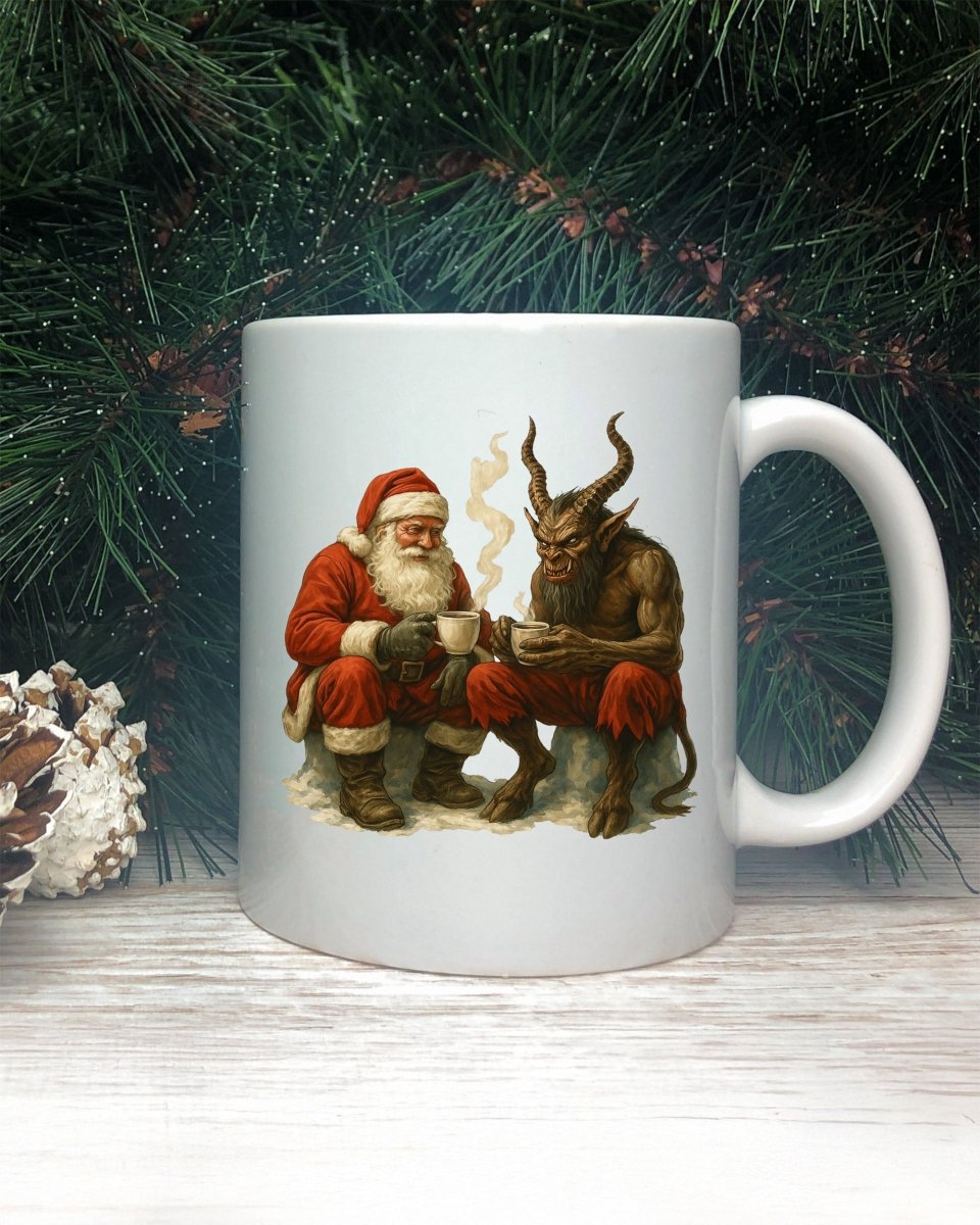 Santa Krampus Mug - CreepyMugs.com