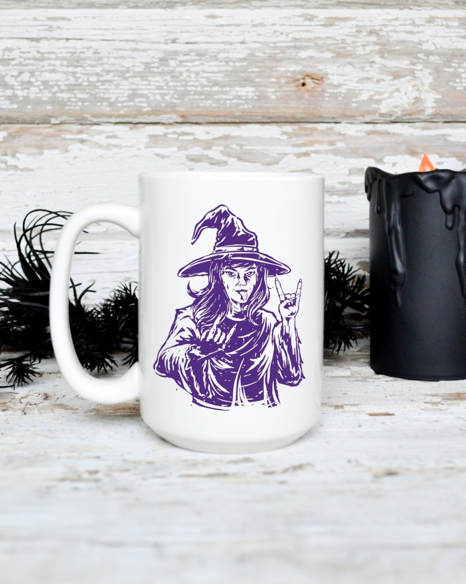 Rocker Witch Mug - CreepyMugs.com