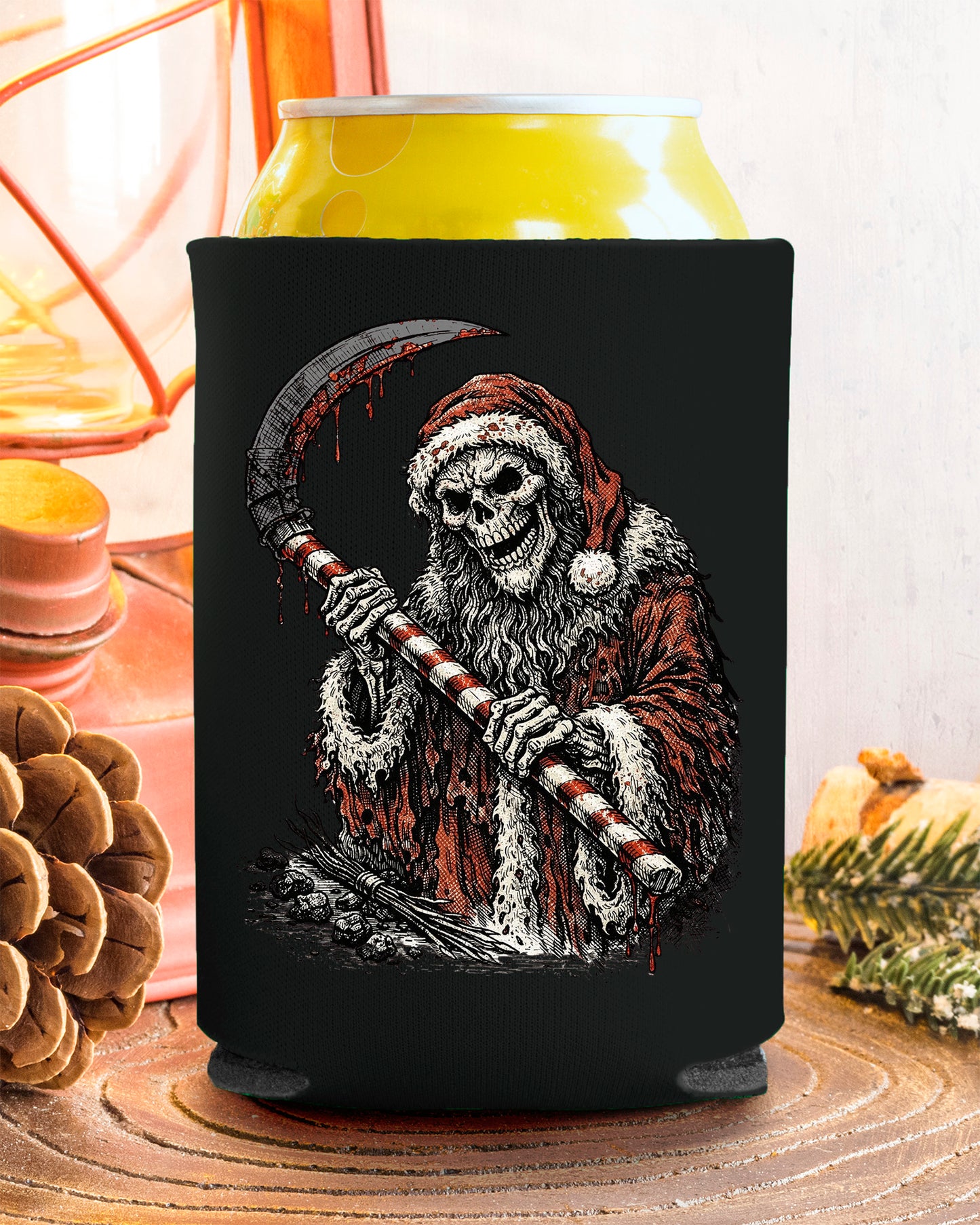 Santa Reaper Can Cooler
