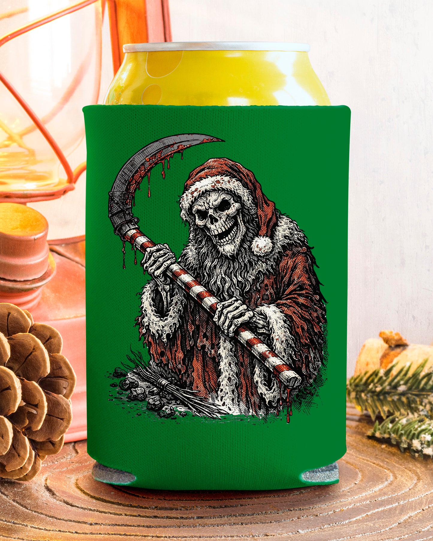 Santa Reaper Can Cooler