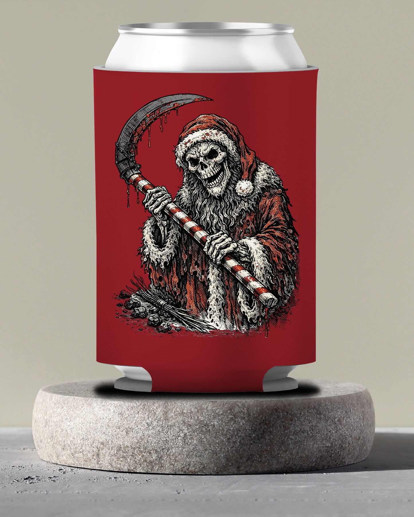 Santa Reaper Can Cooler