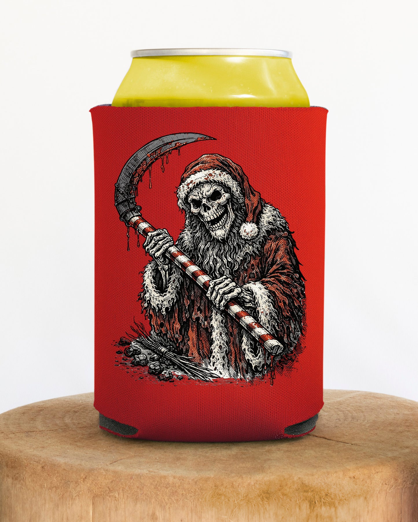 Santa Reaper Can Cooler