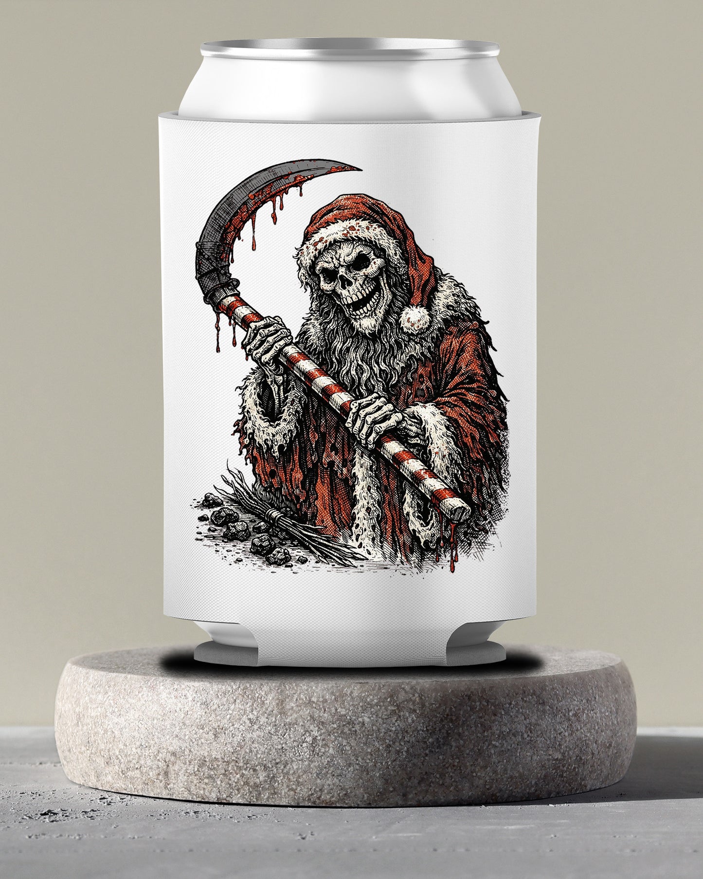 Santa Reaper Can Cooler