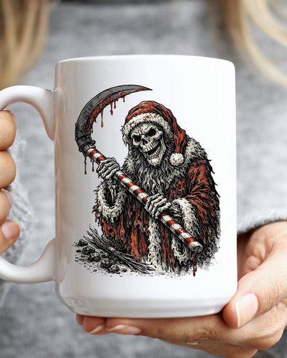 Santa Reaper Mug - CreepyMugs.com