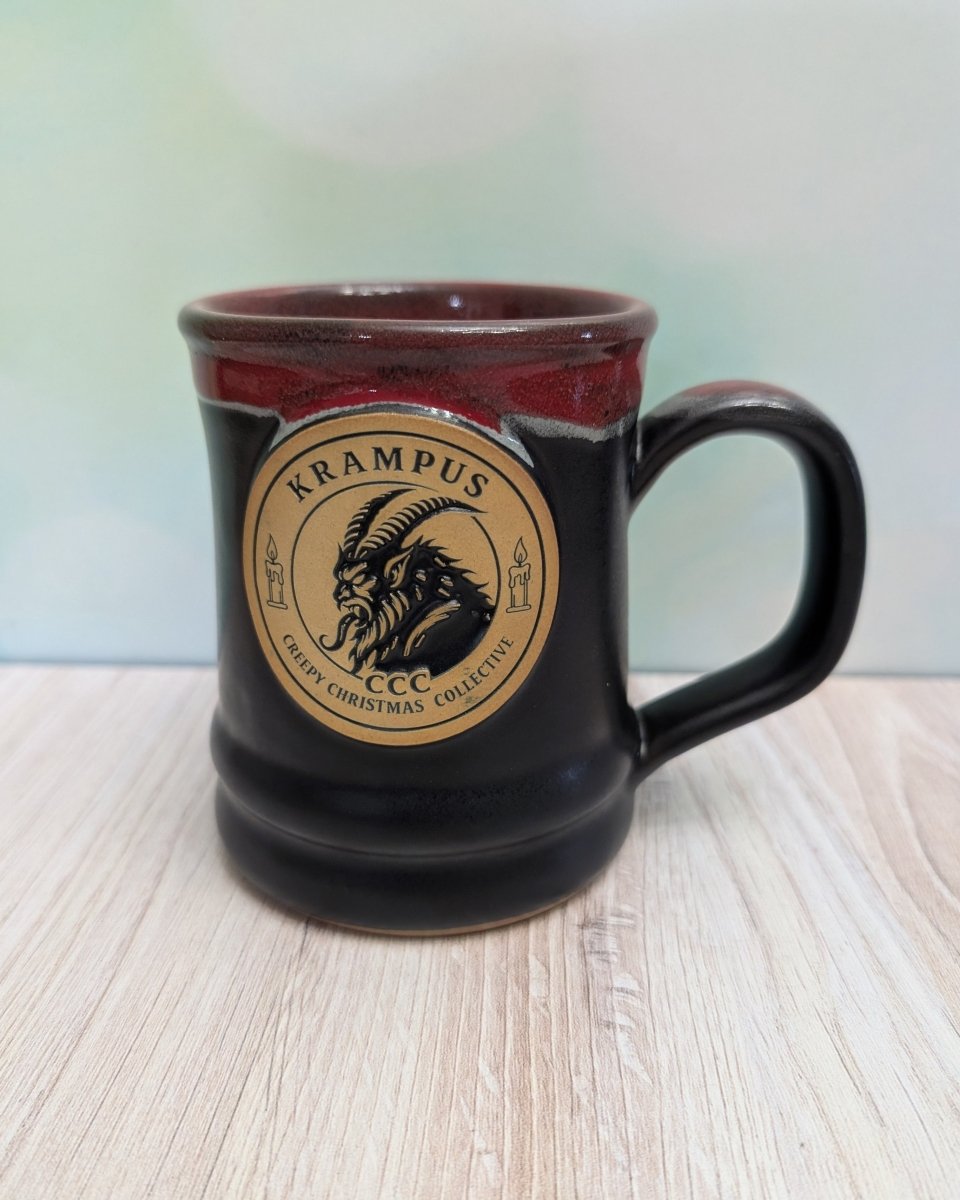 Krampus Mug | Handmade Deneen Pottery Christmas Mug - CreepyMugs.com