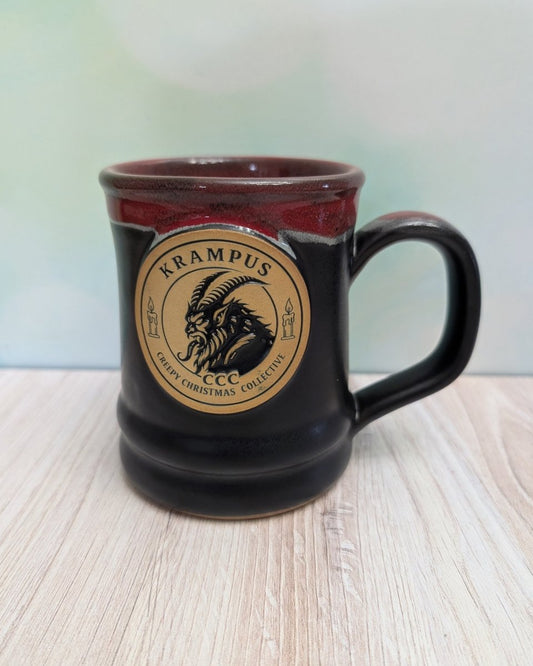 Krampus Mug | Handmade Deneen Pottery Christmas Mug - CreepyMugs.com