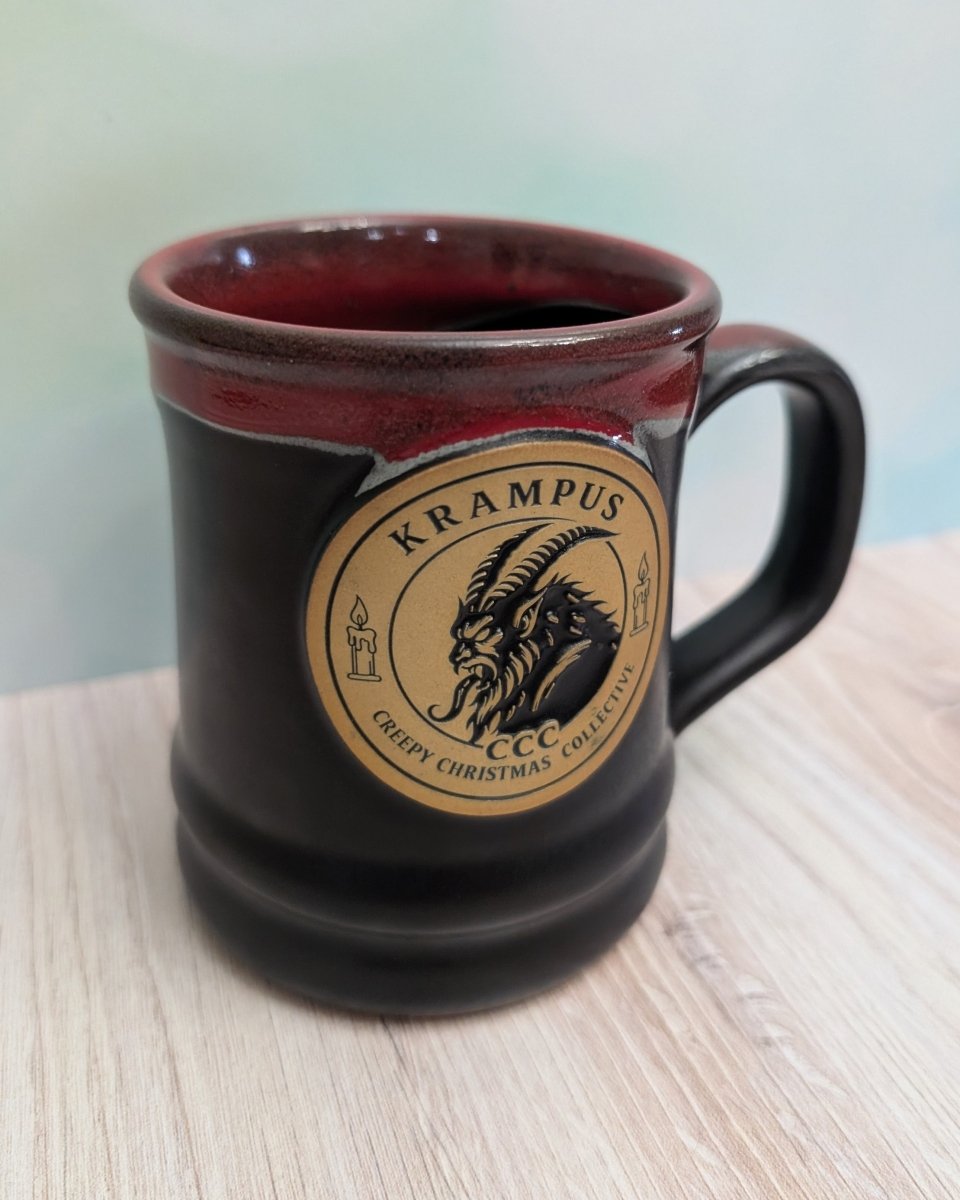 Krampus Mug | Handmade Deneen Pottery Christmas Mug - CreepyMugs.com