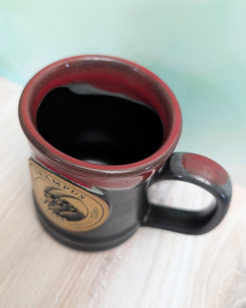 Krampus Mug | Handmade Deneen Pottery Christmas Mug - CreepyMugs.com